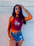 Burgundy Top Skull “Jhayvi”