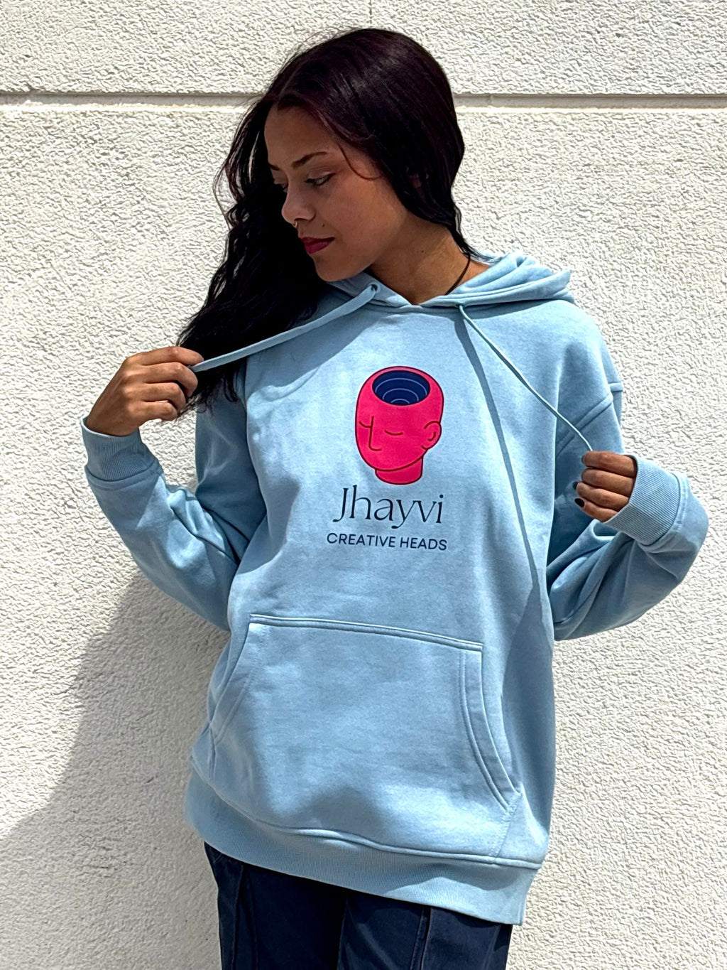 HOODIE AZUL "CREATIVE HEADS"