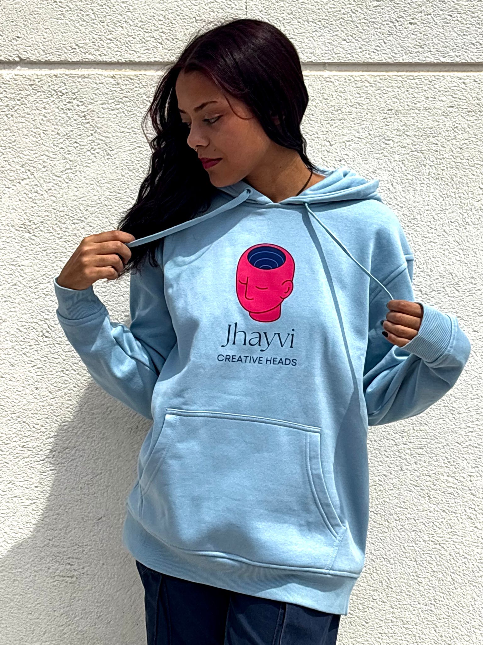 HOODIE AZUL "CREATIVE HEADS"