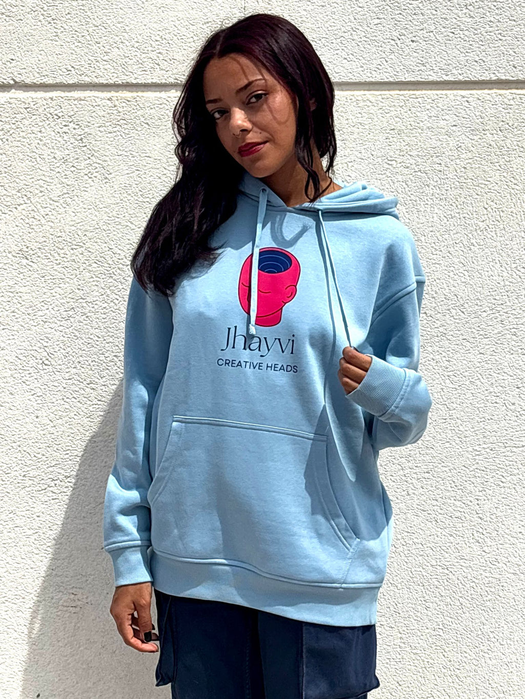 HOODIE AZUL "CREATIVE HEADS"