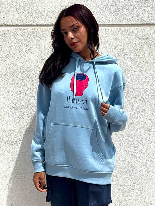 HOODIE AZUL "CREATIVE HEADS"